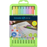 Thin pen SCHNEIDER LINE-UP PASTEL, 0,4mm, 8 pcs, in a stand type tray - color mix