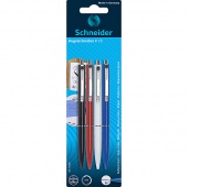 Automatic pen SCHNEIDER K15, 4 pcs, blister