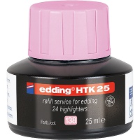 Refill station E-HTK 25 for highlighters EDDING, pastel pink