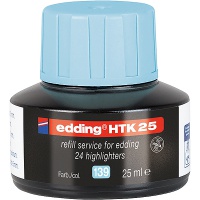Stacja uzupełniająca E-HTK 25 do zakreślaczy EDDING, pastelowy niebieski, Textmarkery, Artykuły do pisania i korygowania