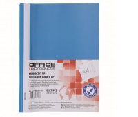 Skoroszyt OFFICE PRODUCTS, 120/180 mi, PP, niebieski, Skoroszyty podstawowe, Archiwizacja dokumentów