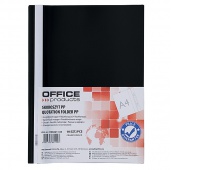 Skoroszyt OFFICE PRODUCTS, 120/180 mic, PP, czarny, Skoroszyty podstawowe, Archiwizacja dokumentów