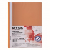 Skoroszyt OFFICE PRODUCTS, 120/180 mic, PP, pomarańczowy, Skoroszyty podstawowe, Archiwizacja dokumentów