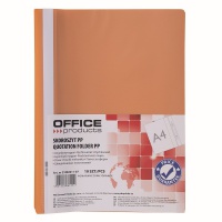 Skoroszyt OFFICE PRODUCTS, 120/180 mic, PP, pomarańczowy, Skoroszyty podstawowe, Archiwizacja dokumentów