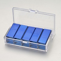 Zszywki no.10 KANGARO, pudełko plastikowe, niebieskie, Zszywki, Drobne akcesoria biurowe