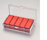 Staples no.10 KANGARO, plastic box, red