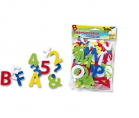 Self-adhesive letters made of felt, 150 pcs, color mix