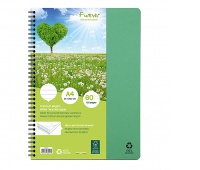 Circular notebook CLAIREFONTAINE, Forever Premium, recycled, A4, 90g, 60 sheets, line, green