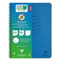 Kołozeszyt CLAIREFONTAINE, Clean Safe, antybakteryjny, A4+, 60 kart., kratka, niebieski, Zeszyty, Artykuły szkolne