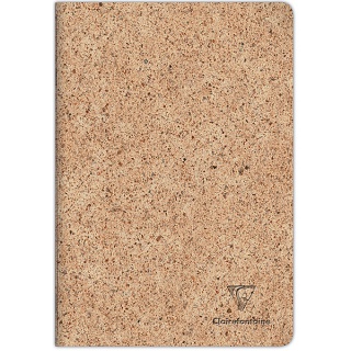 Zeszyt CLAIREFONTAINE Jeans&Cocoa, A4, 48 kartek, w linię, szyty grzbiet, brązowy, Zeszyty, Artykuły szkolne