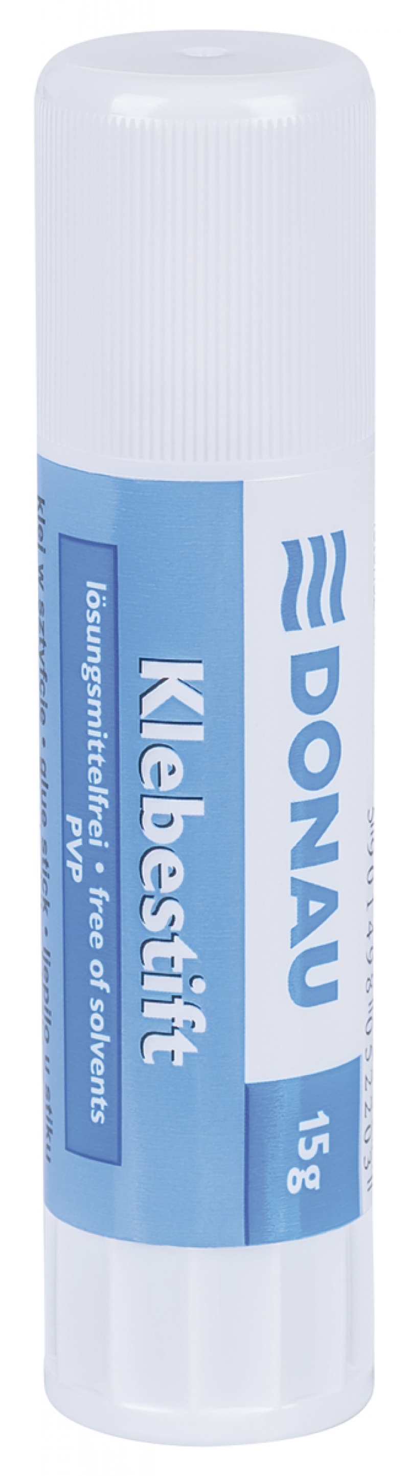 Klej w sztyfcie DONAU, PVP, 15g, zawieszka, biały, Kleje, Drobne akcesoria biurowe
