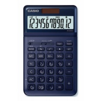 Kalkulator biurowy CASIO JW-200SC-NY BOX, 12-cyfrowy, 109x183,5x10,8mm, granatowy