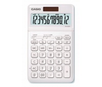 Kalkulator biurowy CASIO JW-200SC-WE-S, 12-cyfrowy 109x183,5mm, biały, Kalkulatory, Urządzenia i maszyny biurowe