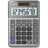 Kalkulator biurowy CASIO MS-80F, 8-cyfrowy, 103x147x28,8mm, szary