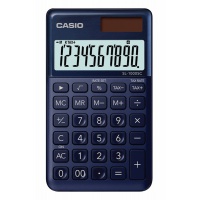 Pocket calculator CASIO SL-1000SC-NY-S, 10-digit, 71x120mm, navy blue