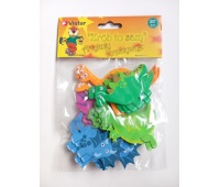 ART. KREATYWNY SAMOPRZYLEPNY DINO, Naklejki, Art. kreatywne