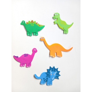 ART. KREATYWNY SAMOPRZYLEPNY DINO, Naklejki, Art. kreatywne