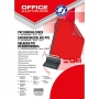 Okładki do bindowania OFFICE PRODUCTS, PVC, A4, 200mikr., 100szt., czerwone transparentne