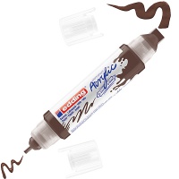 Acrylic marker 3D e-5400 EDDING, double, 2-3 mm, 5-10 mm, chocolate brown