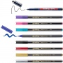 Pen with brush tip e-1340 EDDING, 9 pcs, mix of metallic colors