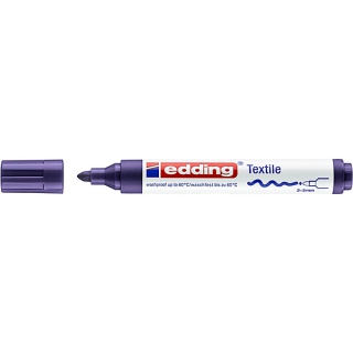 Marker tekstylny e-4500 EDDING, 2-3 mm, fioletowy, Markery, Artykuły do pisania i korygowania