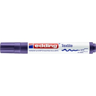 Marker tekstylny e-4500 EDDING, 2-3 mm, fioletowy, Markery, Artykuły do pisania i korygowania