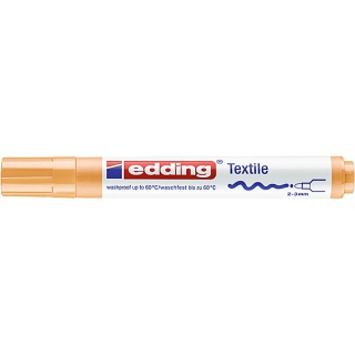 Marker tekstylny e-4500 EDDING, 2-3 mm, jasnopomarańczowy, Markery, Artykuły do pisania i korygowania