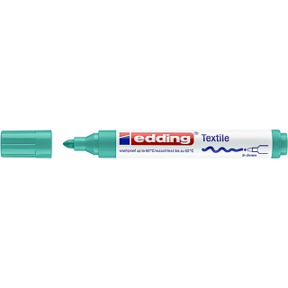 Marker tekstylny e-4500 EDDING, 2-3 mm, bladozielony, Markery, Artykuły do pisania i korygowania