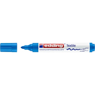 Marker tekstylny e-4500 EDDING, 2-3 mm, jasnoniebieski, Markery, Artykuły do pisania i korygowania
