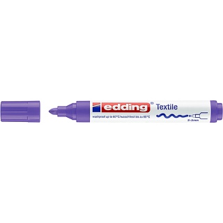 Marker tekstylny e-4500 EDDING, 2-3 mm, fioletowy neonowy, Markery, Artykuły do pisania i korygowania