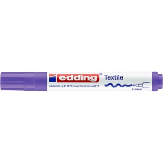 Marker tekstylny e-4500 EDDING, 2-3 mm, fioletowy neonowy, Markery, Artykuły do pisania i korygowania