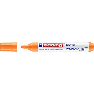 Marker tekstylny e-4500 EDDING, 2-3 mm, pomarańczowy neonowy, Markery, Artykuły do pisania i korygowania