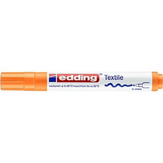 Marker tekstylny e-4500 EDDING, 2-3 mm, pomarańczowy neonowy, Markery, Artykuły do pisania i korygowania