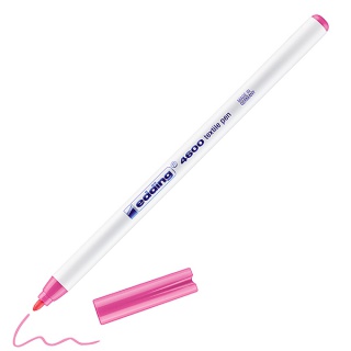 Pisak tekstylny e-4600 EDDING, 1 mm, różowy, Pisaki, Artykuły do pisania i korygowania