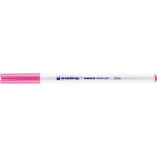 Pisak tekstylny e-4600 EDDING, 1 mm, różowy, Pisaki, Artykuły do pisania i korygowania