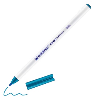 Pisak tekstylny e-4600 EDDING, 1 mm, błękit orientalny, Pisaki, Artykuły do pisania i korygowania