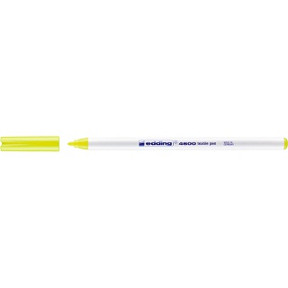 Pisak tekstylny e-4600 EDDING, 1 mm, żółty neon, Pisaki, Artykuły do pisania i korygowania