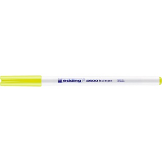 Pisak tekstylny e-4600 EDDING, 1 mm, żółty neon, Pisaki, Artykuły do pisania i korygowania