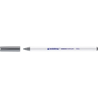 Pisak tekstylny e-4600 EDDING, 1 mm, szary, Pisaki, Artykuły do pisania i korygowania