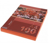 PAPIER A4 160gr. POMARAŃCZOWY /100/, Podkategoria, Kategoria