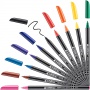 Fine tip pen e-1200 EDDING, 1 mm, 10 pcs, pendant, color mix