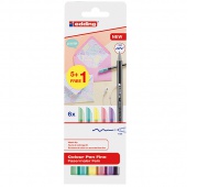 Fine tip pen e-1200 EDDING, 1 mm, 6 pcs, blister, color mix