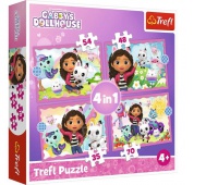 Puzzle 4w1 - Przygody Gabi !!, 4w1, Puzzle