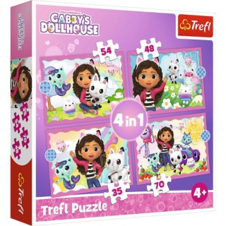 Puzzle 4w1 - Przygody Gabi !!, 4w1, Puzzle