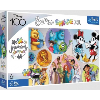 Puzzle 160 XL Super Shape Kolorowy świat Disney !!, Podkategoria, Kategoria