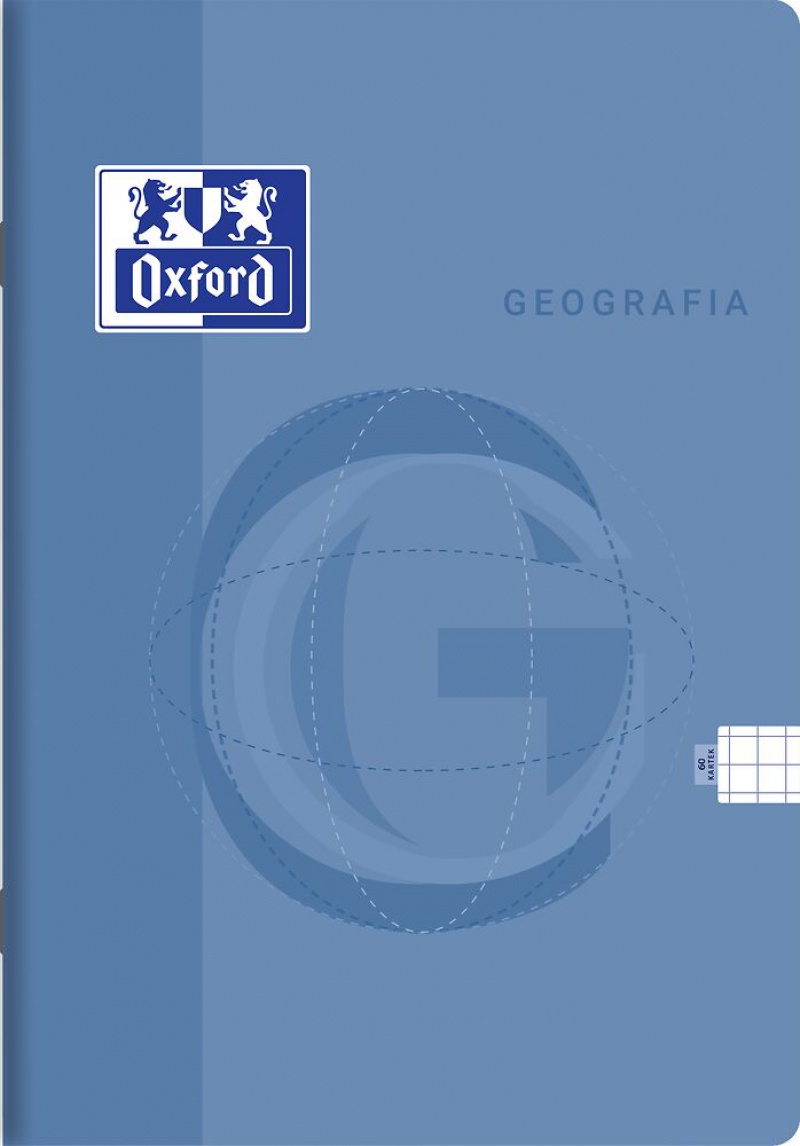 ZESZYT OXFORD GEOGRAFIA A5/60K KRATKA /5/, Podkategoria, Kategoria