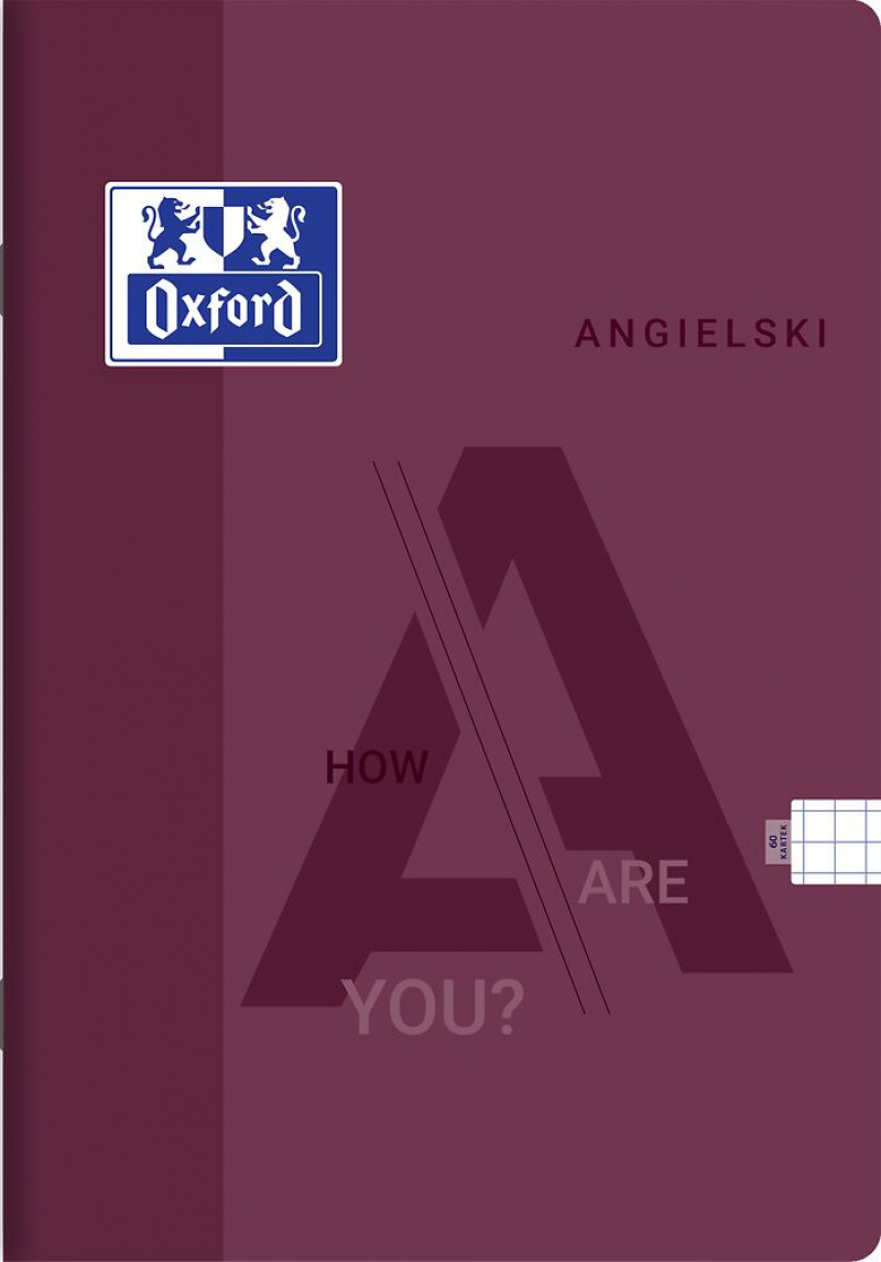ZESZYT OXFORD J.ANGIELSKI A5/60K KRATKA /5/, Podkategoria, Kategoria