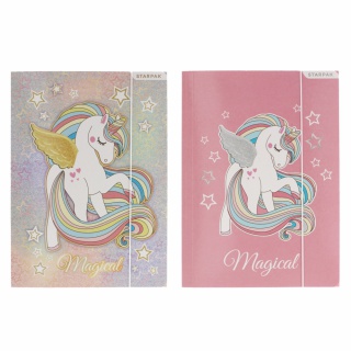 TECZKA Z GUMKĄ PAP A4 UNICORN STK, Podkategoria, Kategoria