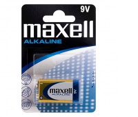 Battery MAXELL alkaline 9V, 6LR61, 1 pcs