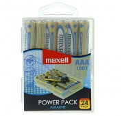 Bateria MAXELL alkaliczna LR03, VALUE BOX 24 szt., Baterie, Urządzenia i maszyny biurowe
